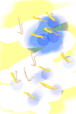 FLAMBOYAN-DE-JARDIN digital painting on archival paper