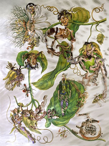 Merian, Dominique Paul male body, muscles, contemporary art, collage