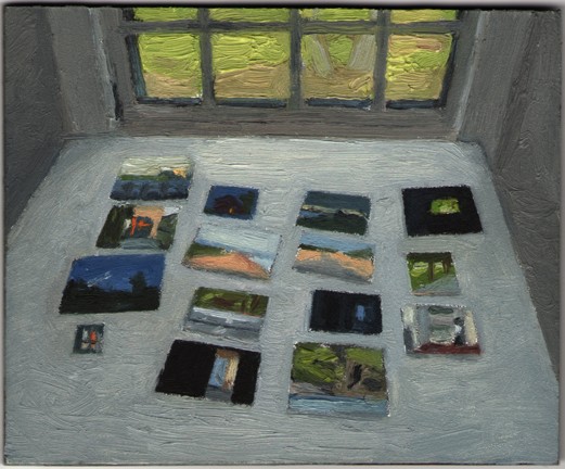 Paintings on the Drafting Table