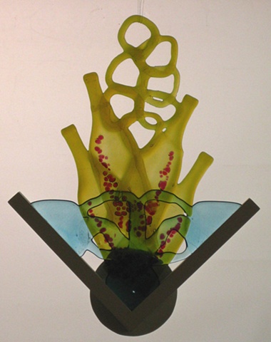 must go on a wall, recycled bottle glass