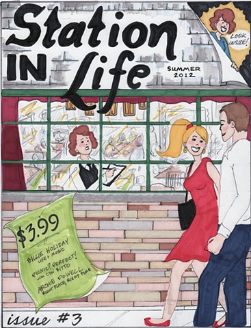 Station In Life Issue #3 Delia Jean Story waitressing waitress restaurant Chicago Billie Holiday jazz biography Lady Day customers friends recipes