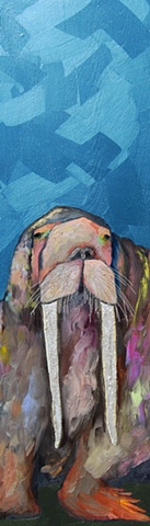 Walrus in Metallic Sea Blue 