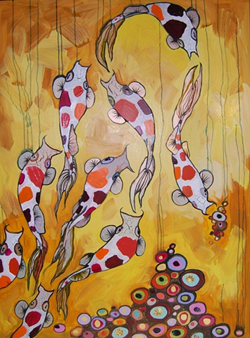 9 Koi in Butterscotch