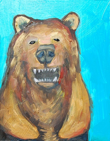Tiny Grizzly in Turquoise