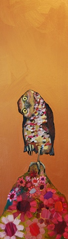Burrowing Owl in Copper 