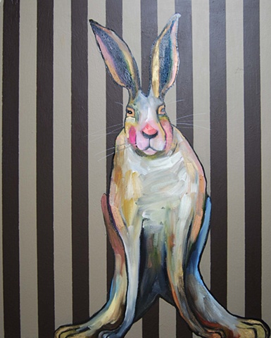 Rabbit in Brown Stripes