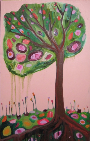 tree in pink