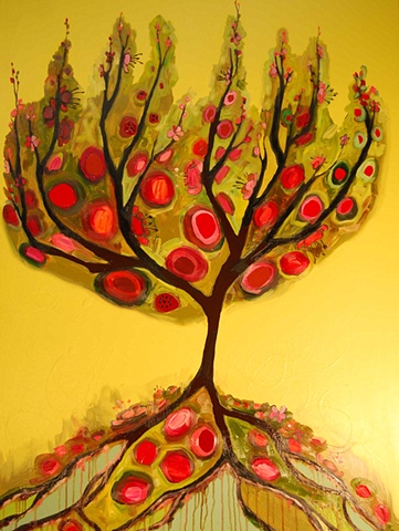Cherry Tree in Yellow