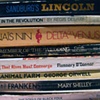 When I am reading I am far away 

(detail of personal library)