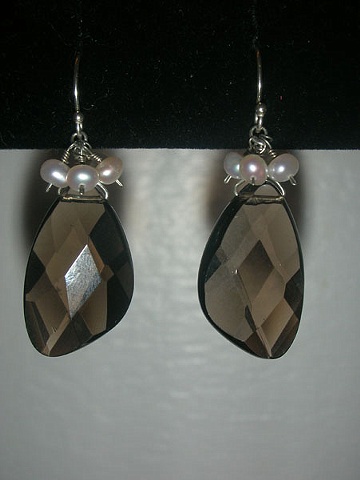 smoky quartz and pearls