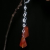 carnelian silver drops