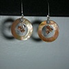 beige circle shells & crystals