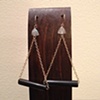 labradorite & hairpipe & gold triangles