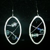 aquamarine, pearls, zirconia, celestite, sterling silver