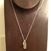 silver & moss aquamarine & tourmaline leela symbol