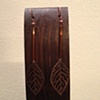 bronze leaves & copper seed beads