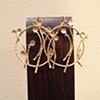 gold pods & sapphire stones