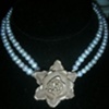 silver pearls w/ thai silver flower