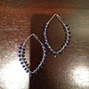 lapis & black spinel wirewraps