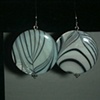 black & white shell circles