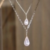 rose quartz two strand
