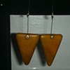 mustard yellow bone triangles