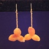 carnelian flower & labradorite drops
