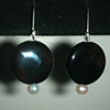 onyx circles & pearls