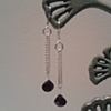 garnet silver drops