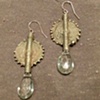 green amethyst & gold circles