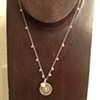 silver lotus flower w/ moonstones