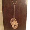 gold pods & ruby lariat