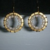 pearls & gold filled hoops