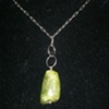 jade w/ silver chain