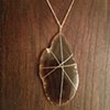 agate & gold necklace