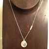 silver tree cutout & aquamarine