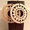 white wooden circles