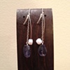 iolite & blue lace agate double drops