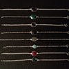 Semi-Precious stones and sterling silver chain and clasp