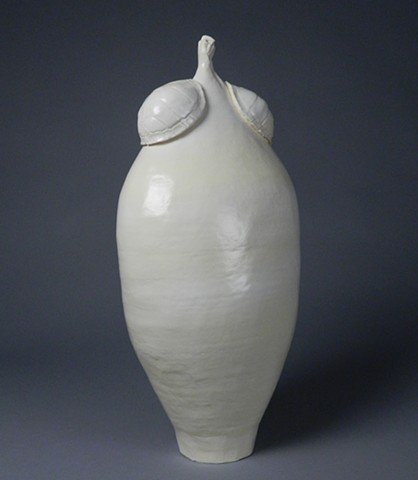 coil-built ceramic sculpture