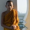 Young Monk in Mountain Temple