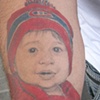 Tatouage portrait enfant
