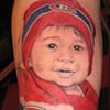 Tatouage portrait enfant