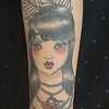 fille tattoo traditionnel
