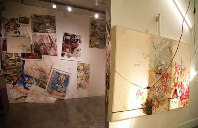 Slipping Glimpser and Sloppy Gagster Installation View, detail