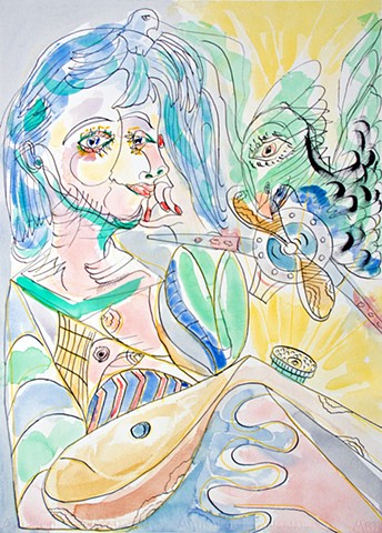 Tribute to Picasso from the period 1933-46 by Gerry Gleason.