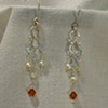 Swarovski Crystal, Quartz and Pearl Earrings for Renaissance necklace