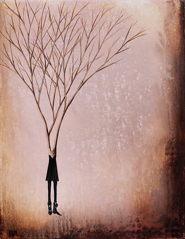 women in tree painting