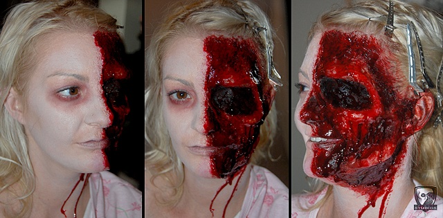 Half Face Make-up