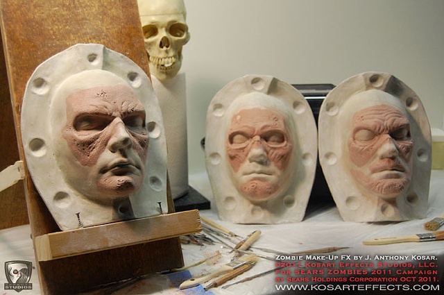Sears ZOMBIES 
Prosthetic Sculpts